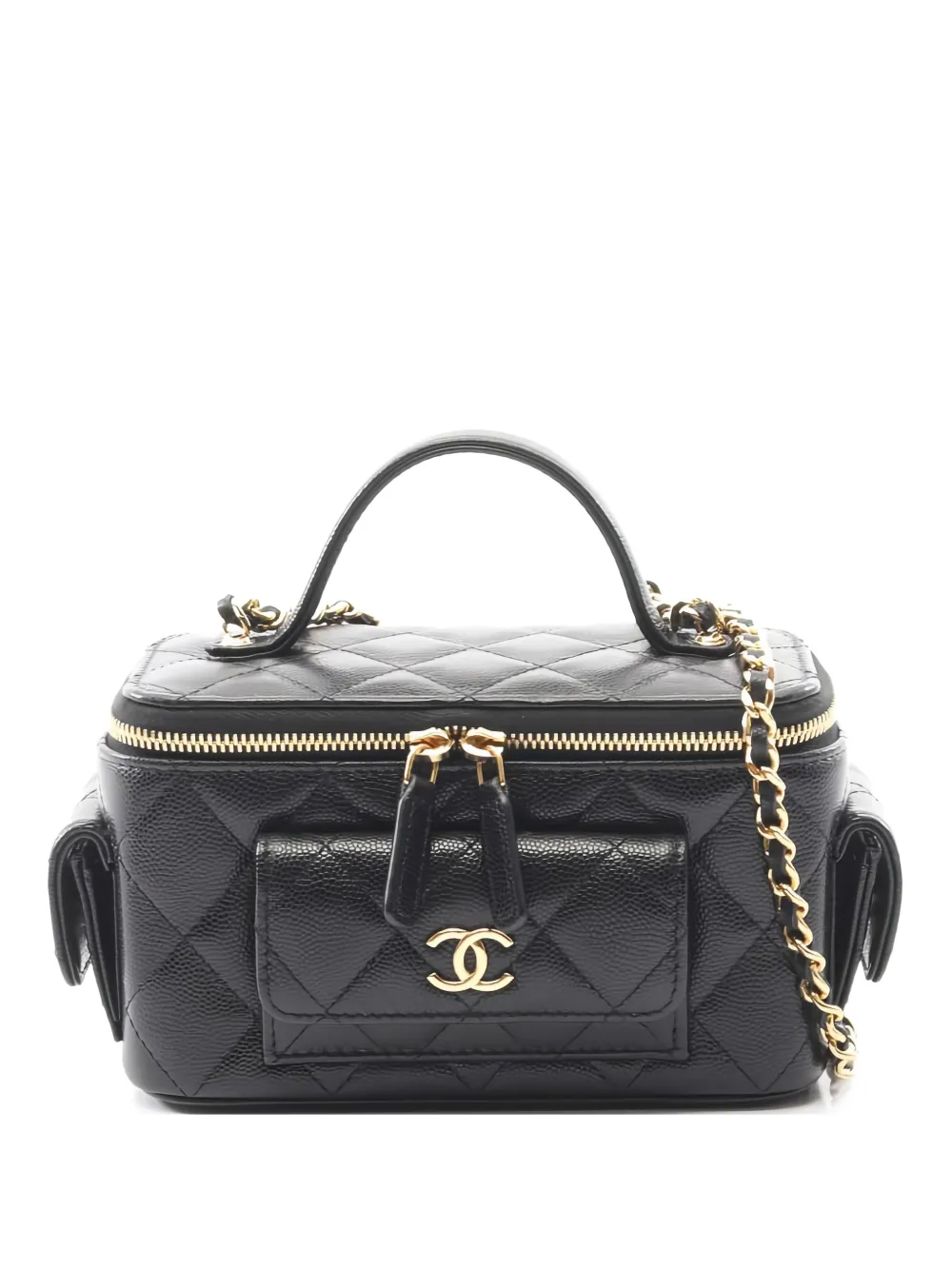 CHANEL Pre-Owned chain-strap top-handle cross body bag - Nero