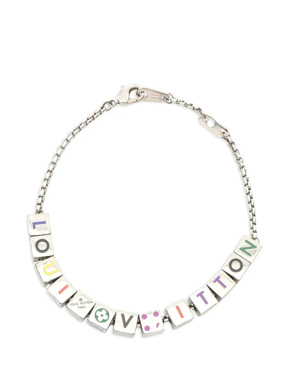 Louis Vuitton Pre-Owned 2019 Play It logo-embellishment bracelet - Argento