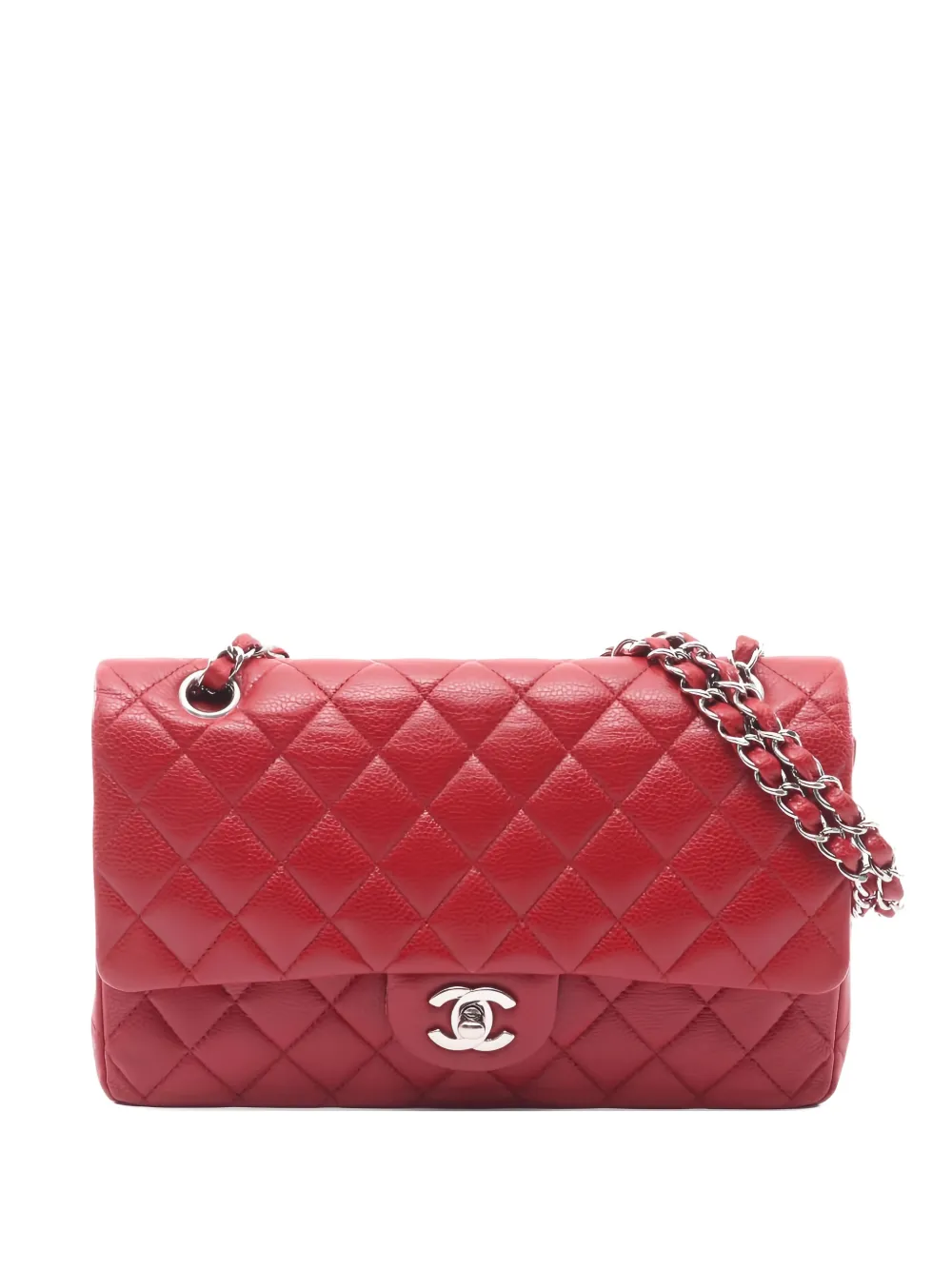 CHANEL Pre-Owned 2010-2011 flap chain crossbody bag - Rosso