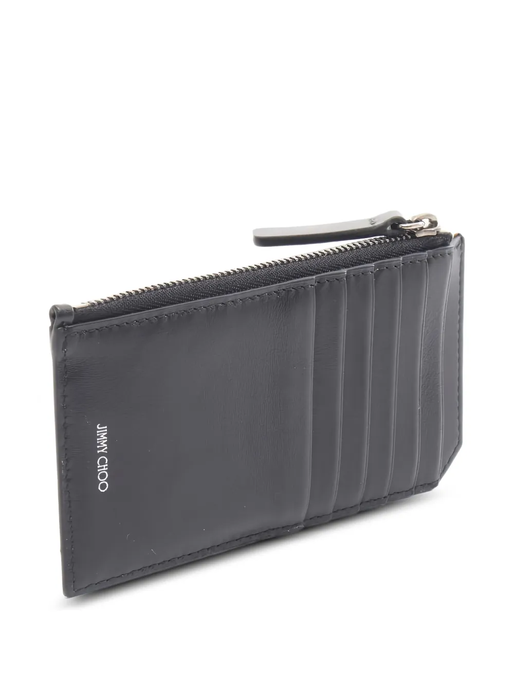 Jimmy Choo Pre-owned 2000s Logo-pattern Wallet in Black, view 2