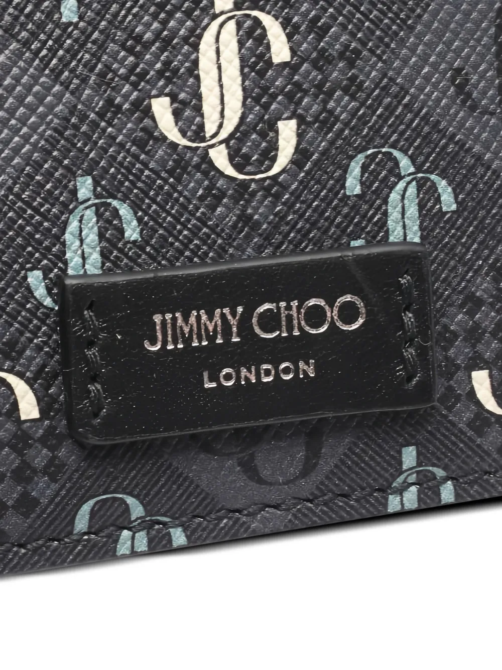 Jimmy Choo Pre-owned 2000s Logo-pattern Wallet in Black, view 4