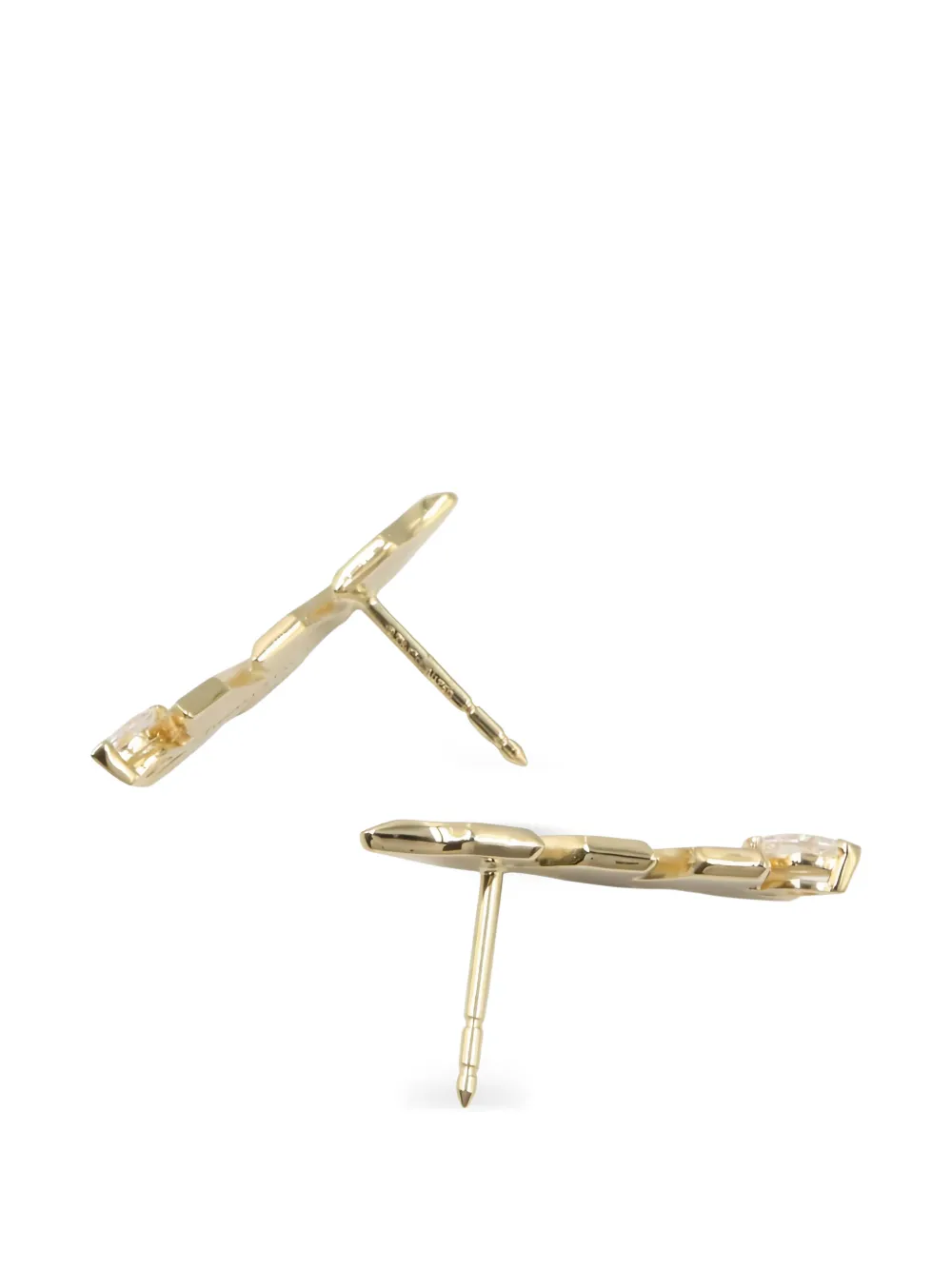 Van Climber Leaf Diamond Earrings