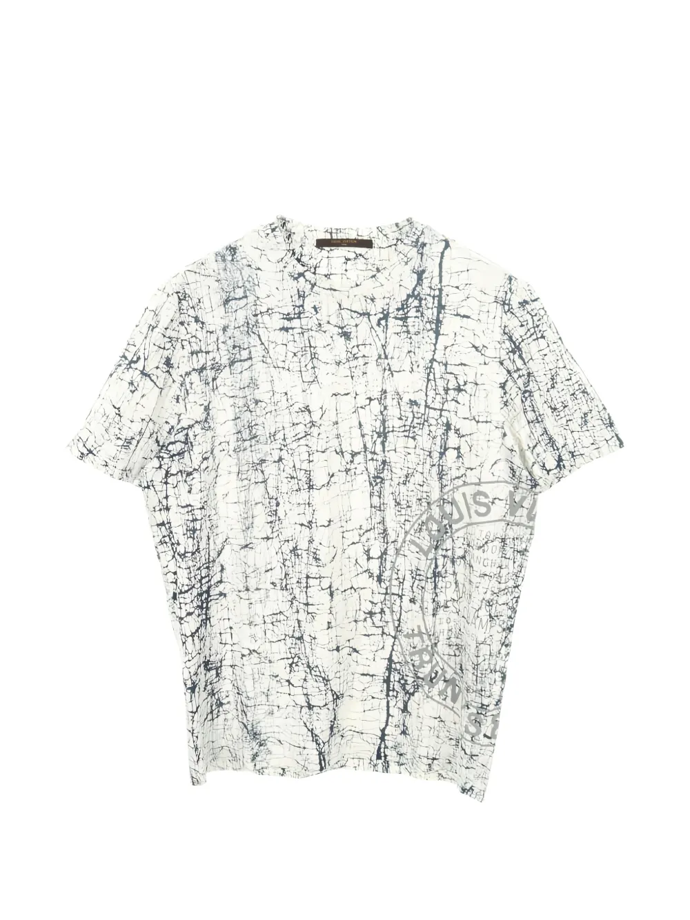 Louis Vuitton Pre-Owned 2000s cotton pattern crew neck t-shirt - Bianco