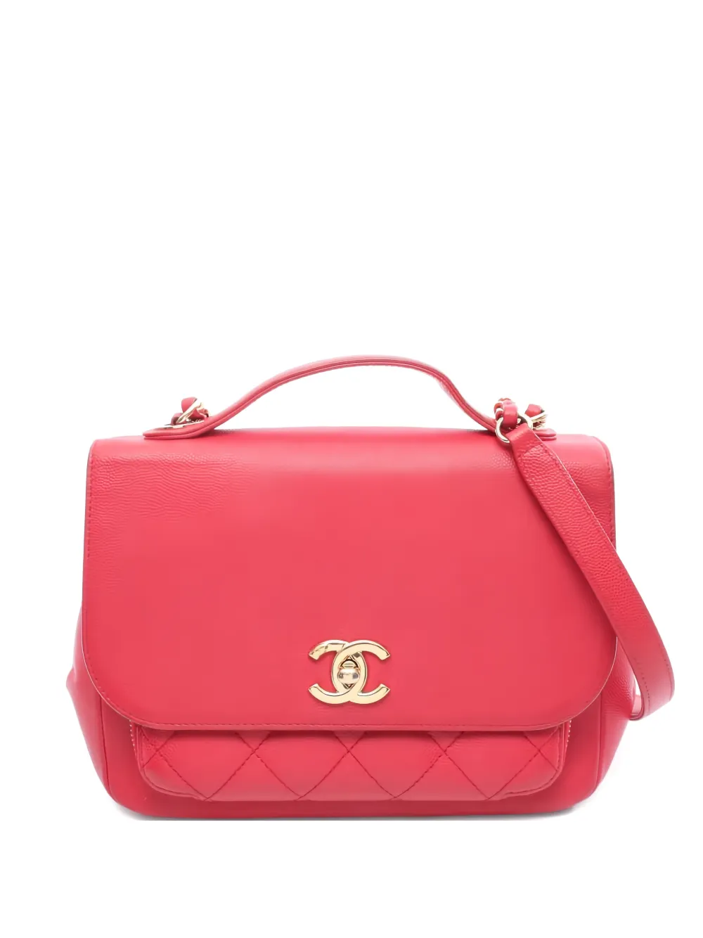 CHANEL Pre-Owned 2017-2018 Business Affinity tote bag - Rosso