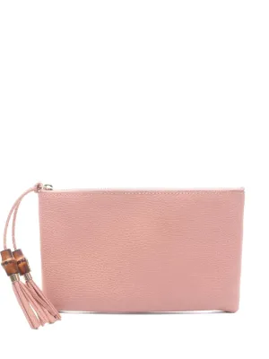 GUCCI クラッチバッグ ピンク Gucci Pre-Owned 2010s テクスチャードレザークラッチバッグ | ピンク