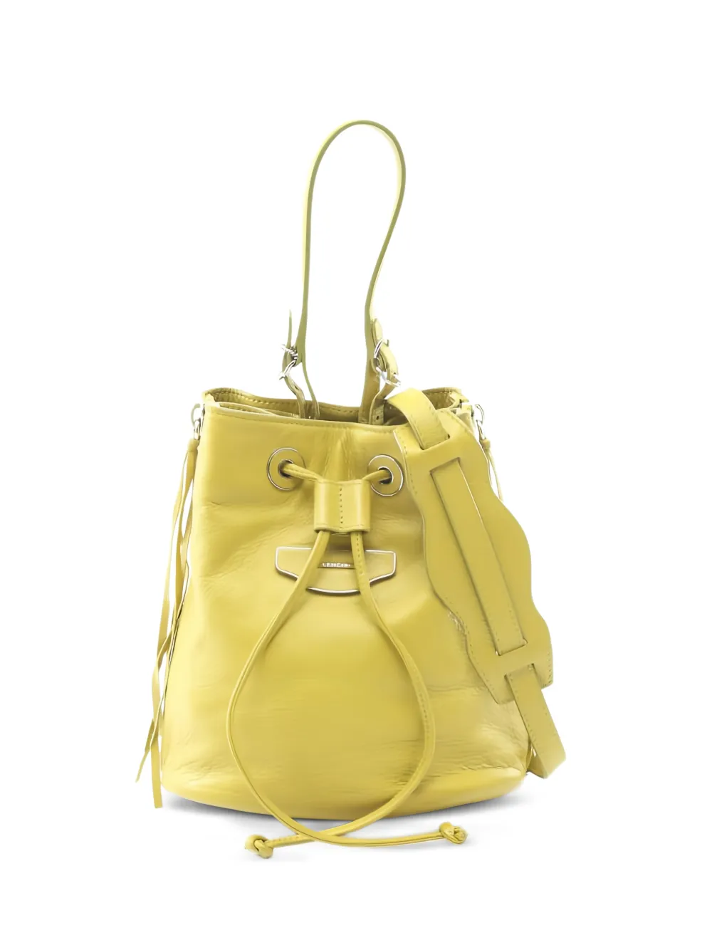 Balenciaga Pre-Owned 2000s Paper Plate leather bucket bag - Giallo