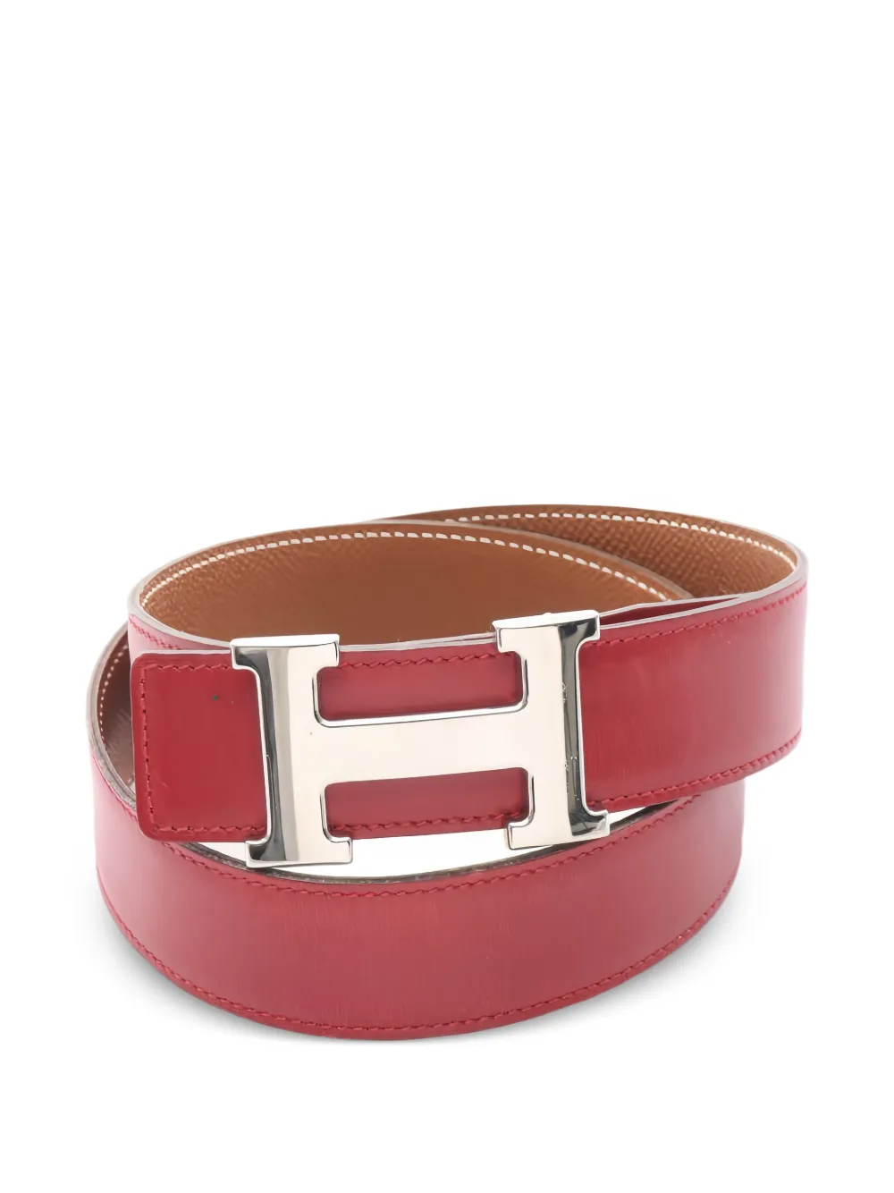 Hermès Pre-Owned 1997 Constance reversible H-belt - Rosso