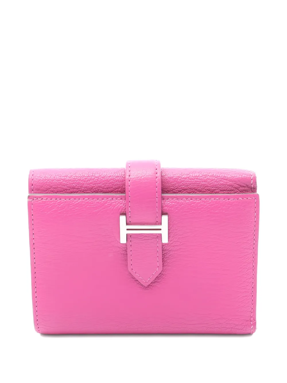 Hermès Pre-Owned 2022 Bearn Compact Combination leather wallet - Rosa