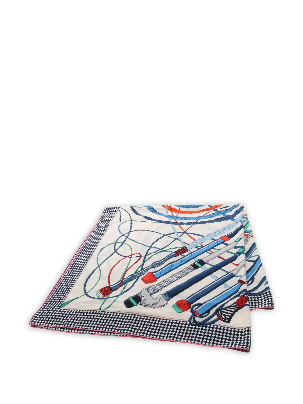 Hermès Pre-Owned Fouets et Badines patterned scarf - Toni neutri