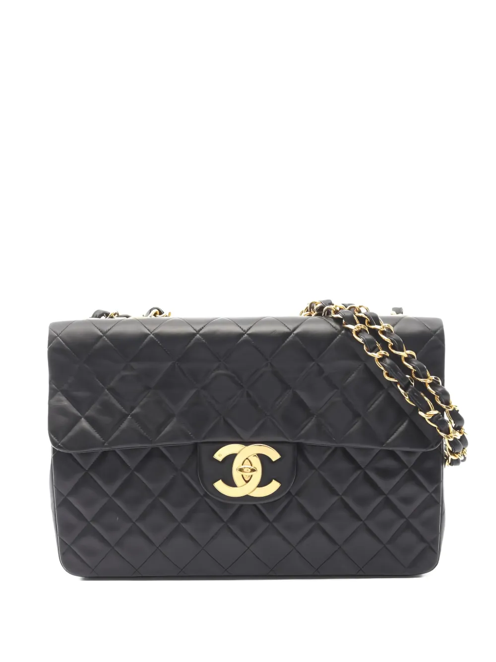 CHANEL Pre-Owned 1994-1996 34 Decamatlassé Classic Flap shoulder bag - Nero