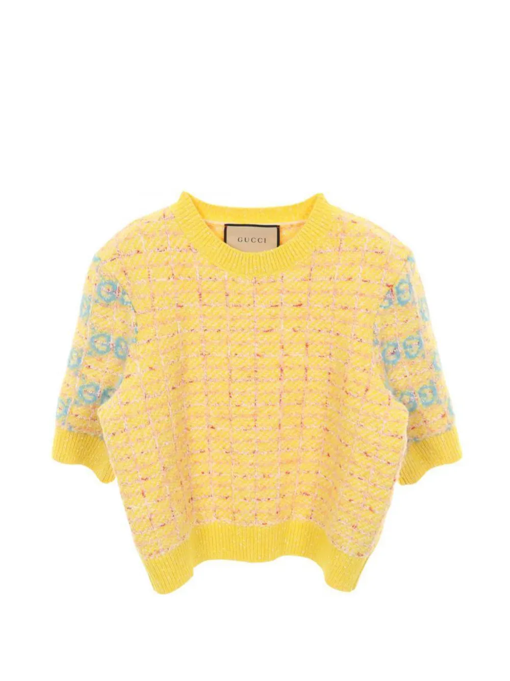 Gucci Pre-Owned 2020s intarsia knit top - Giallo