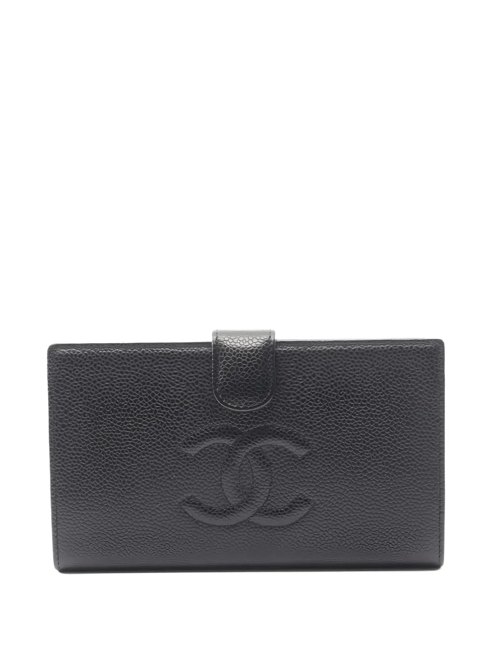 CHANEL Pre-Owned 2005-2006 CC bi-fold long wallet - Nero