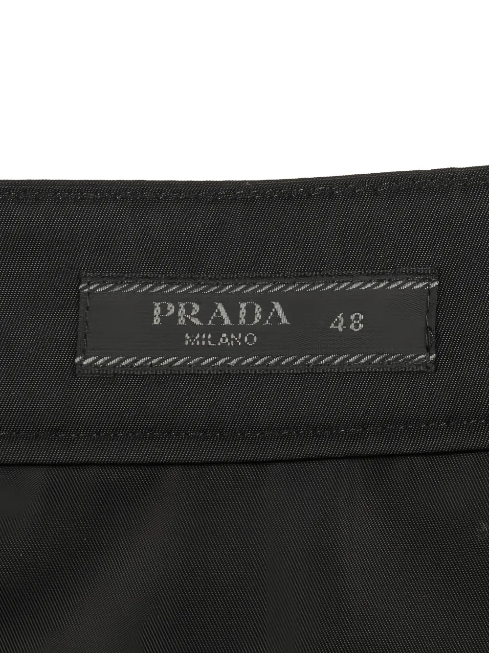  Prada Pre-owned 2000s Logo-plaque Cargo Trousers - Black 