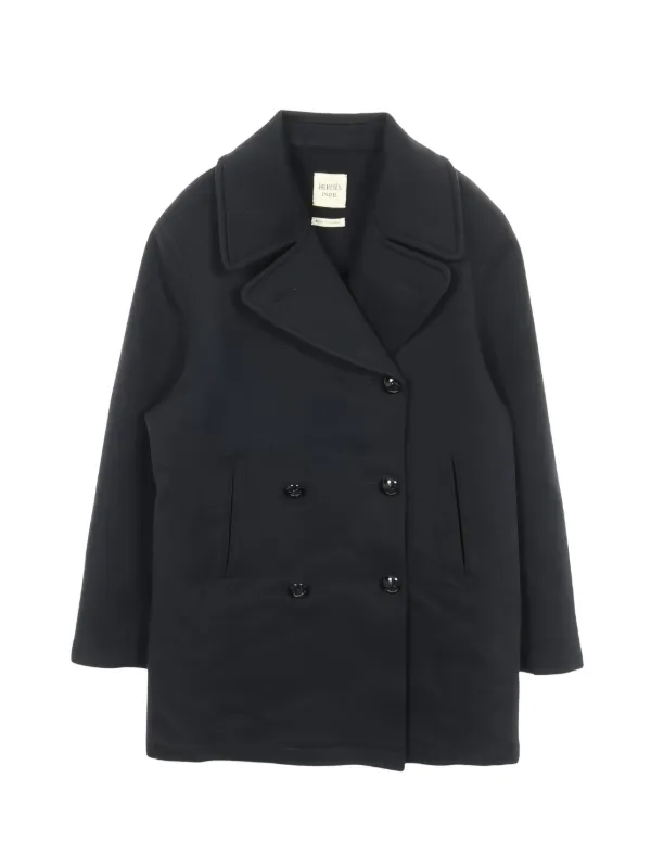 Hermès Pre-Owned double-breasted Cashmere Coat | Black | FARFETCH CA