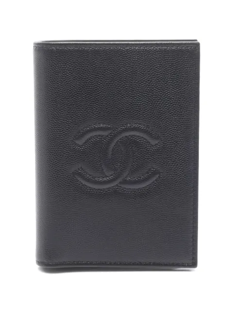 CHANEL Pre-Owned Coco Mark caviar skin card case