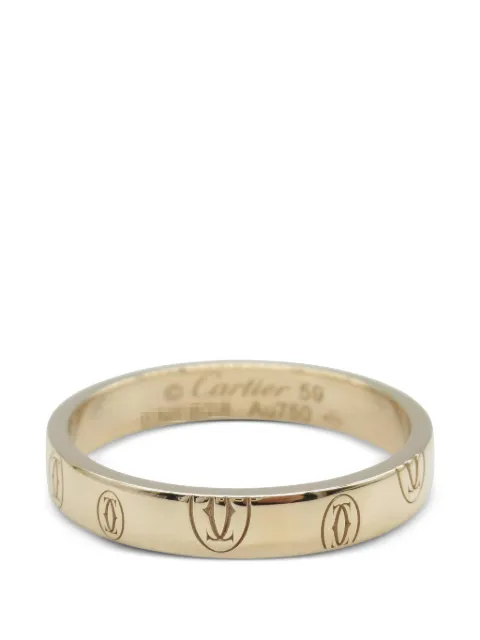 Cartier 2010s Happy Birthday patterned ring