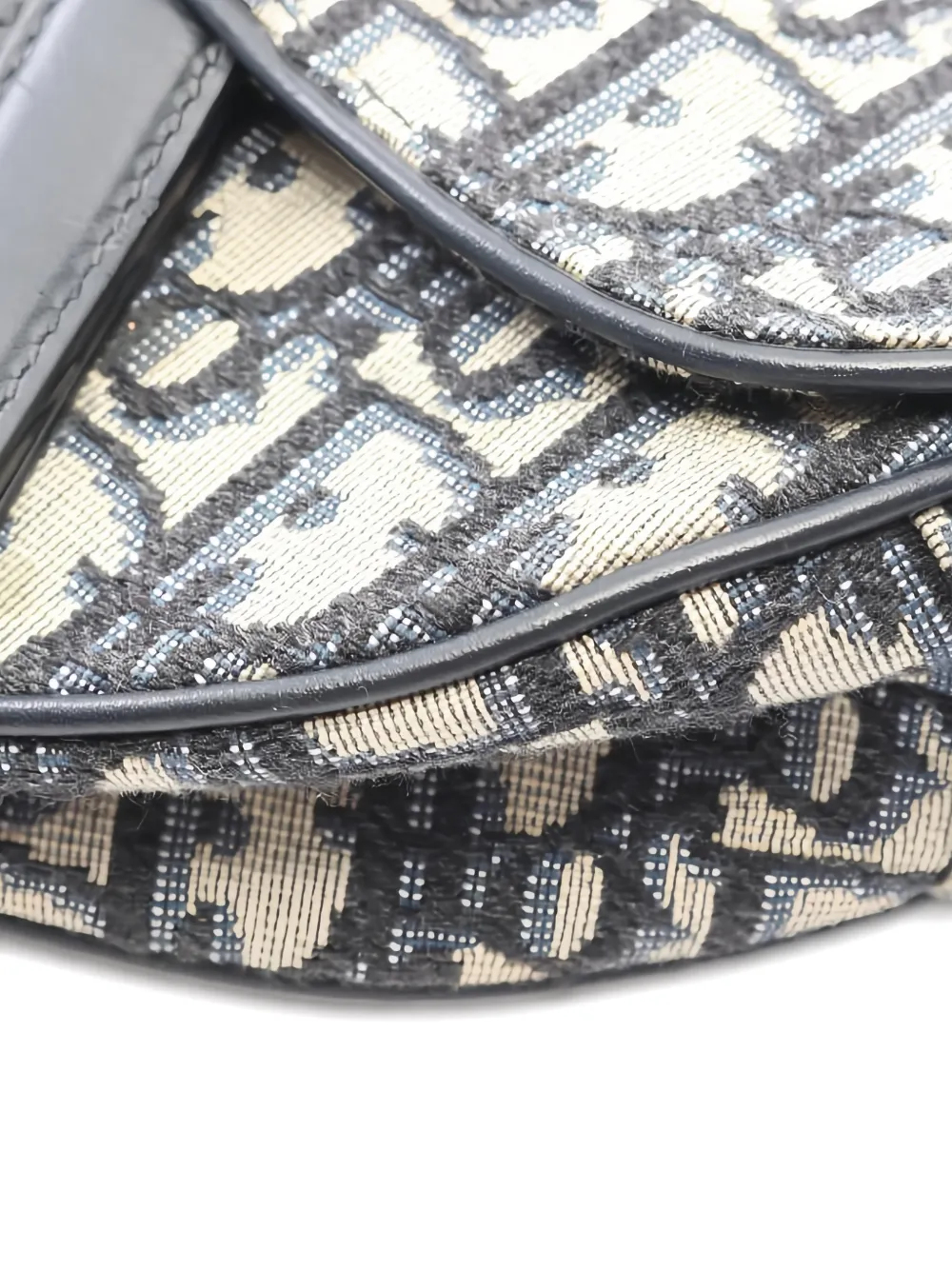 Oblique Jacquard Saddle Bag