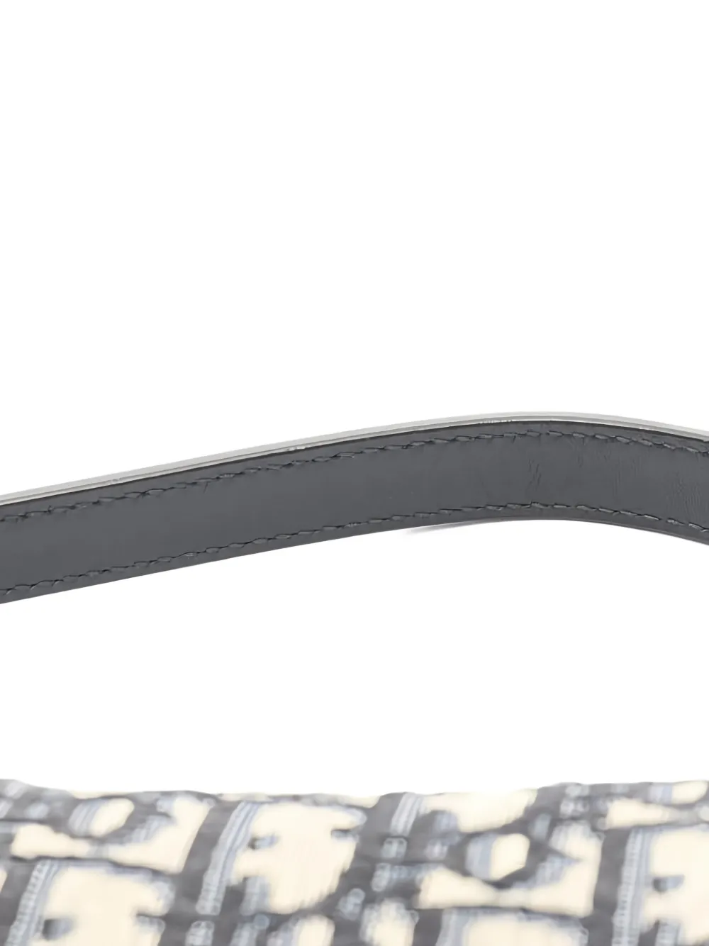 Oblique Jacquard Saddle Bag