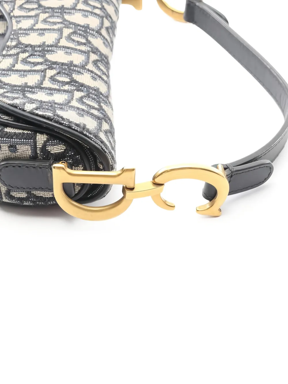 Oblique Jacquard Saddle Bag