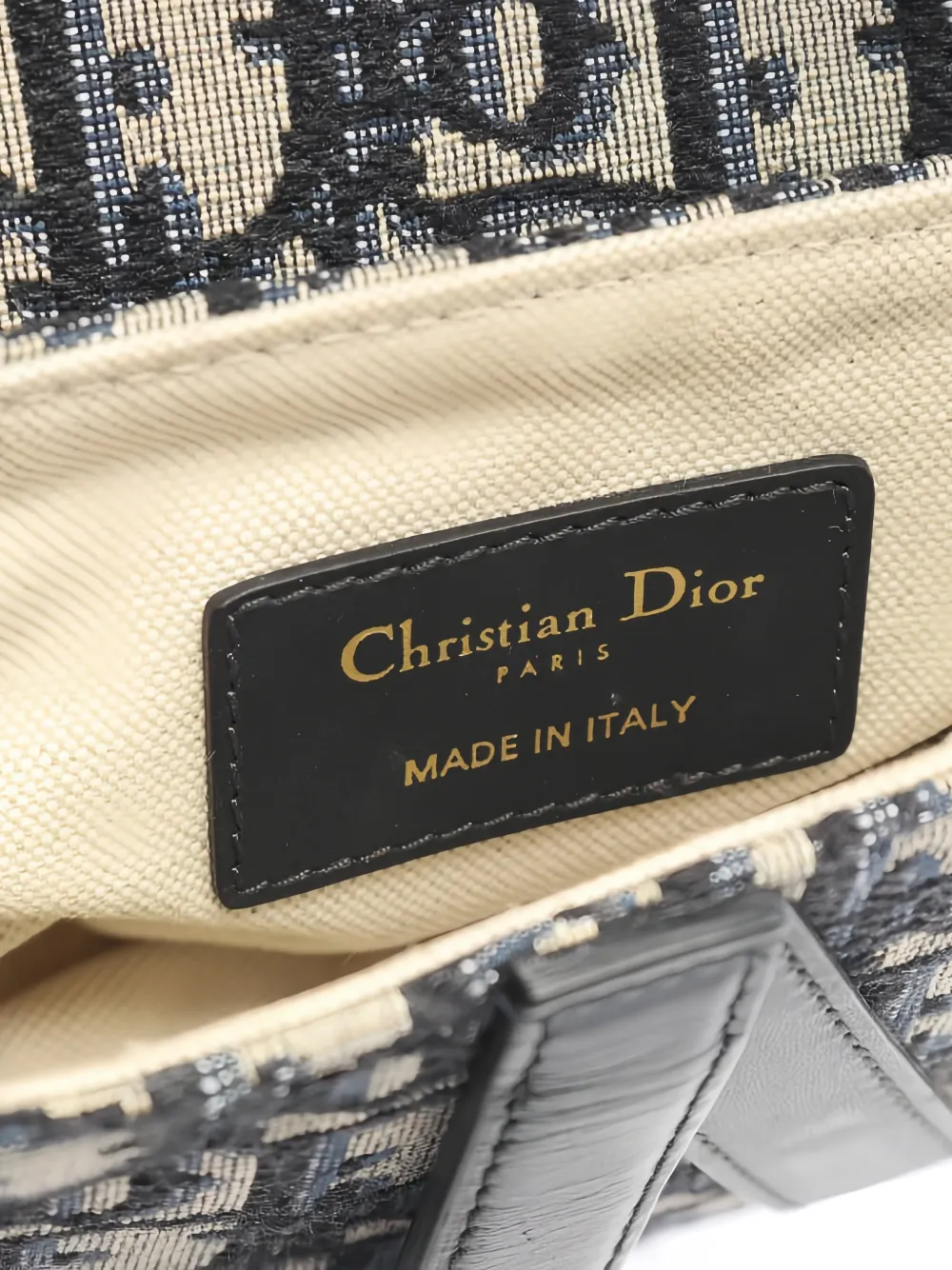 Oblique Jacquard Saddle Bag