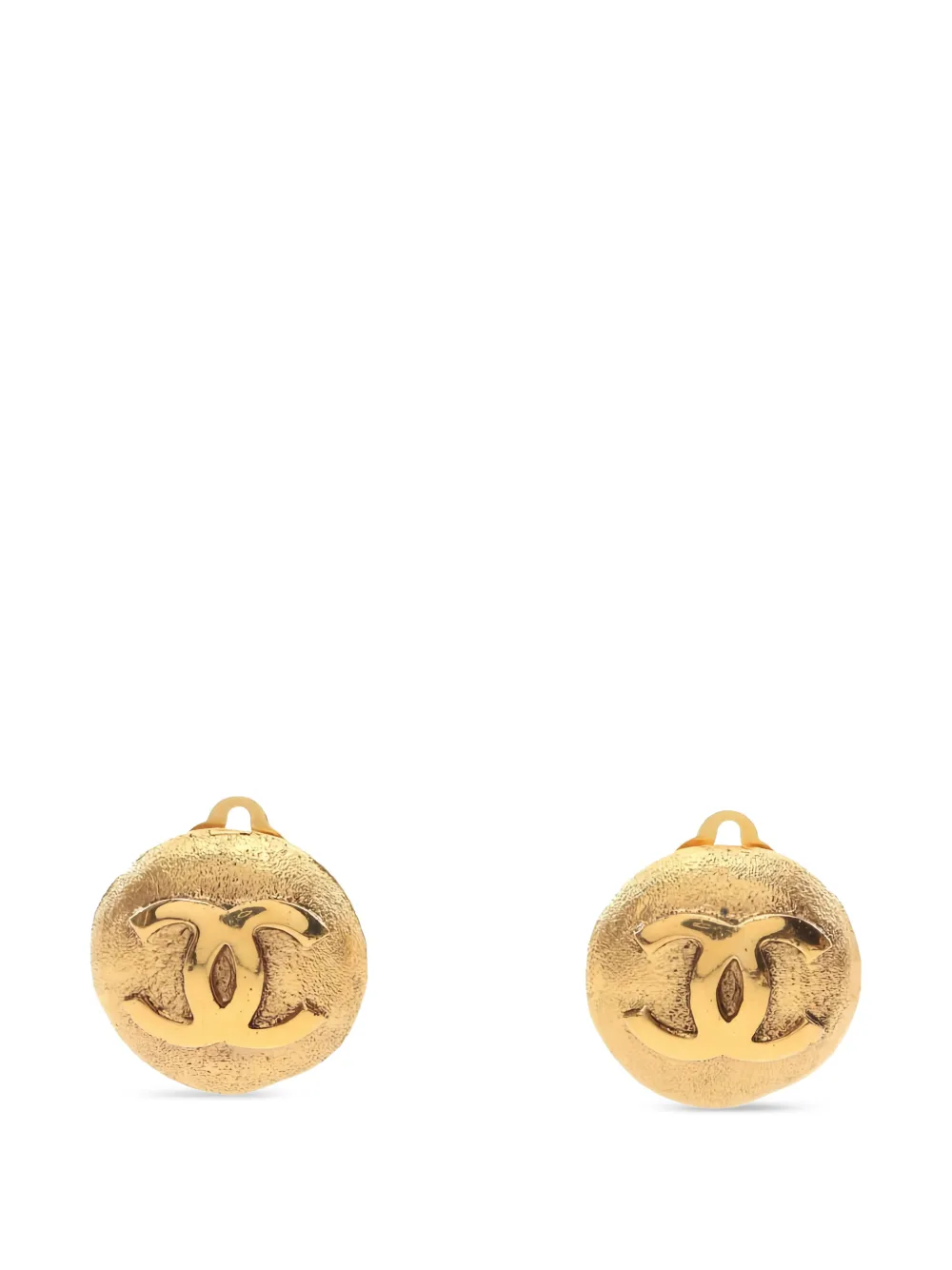 CHANEL Pre-Owned 1986-1988 Coco-mark earrings - Oro