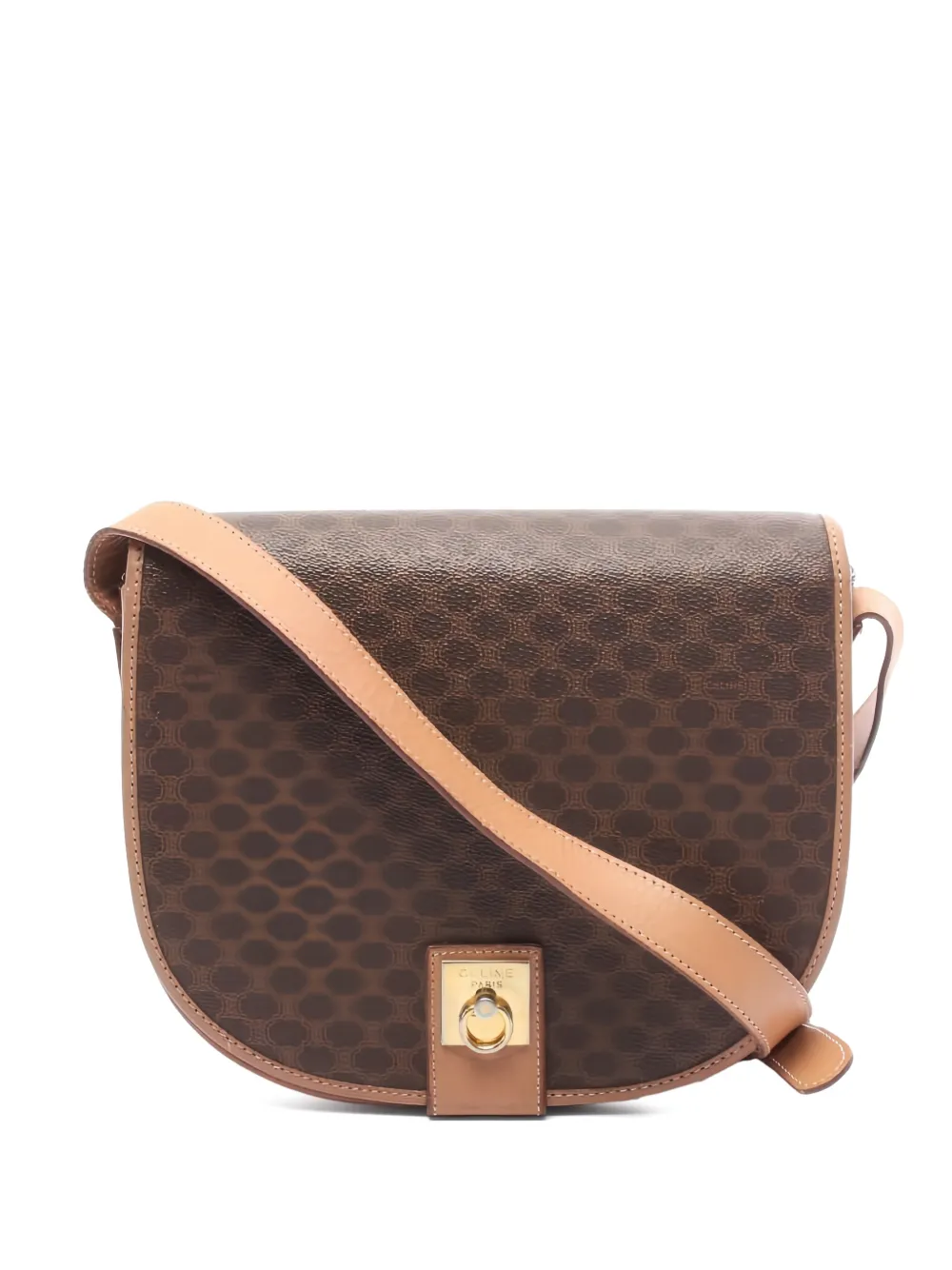 Celine Pre-Owned 2000s Macadam shoulder bag - Marrone