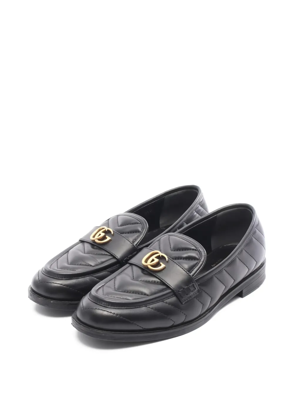 Gucci Pre-Owned 2010s GG Marmont leather loafers - Nero
