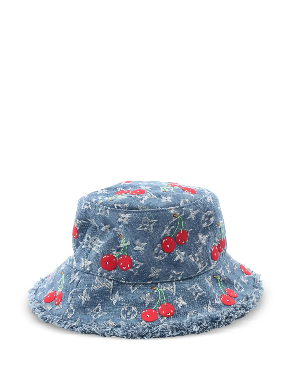 Louis Vuitton Pre-Owned x Murakami 2000s monogram cherry bucket hat - Blu