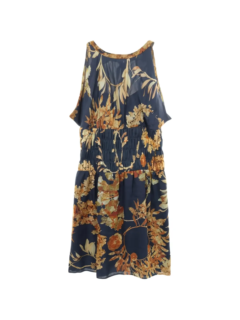 CHANEL Pre-Owned 1986-1988 floral-print dress - Blu