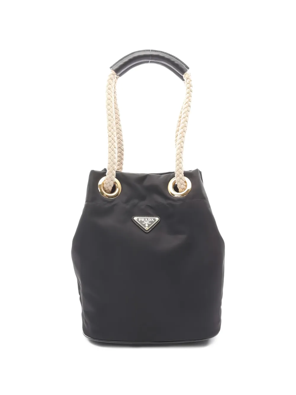Prada Pre-Owned 2010s rope-handle bucket bag - Nero