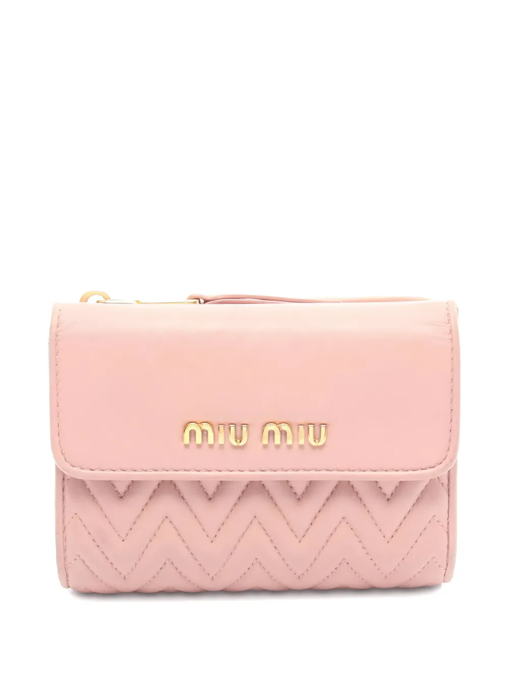 Miu Miu Pre-Owned 2000s matelassé bi-fold wallet - Rosa