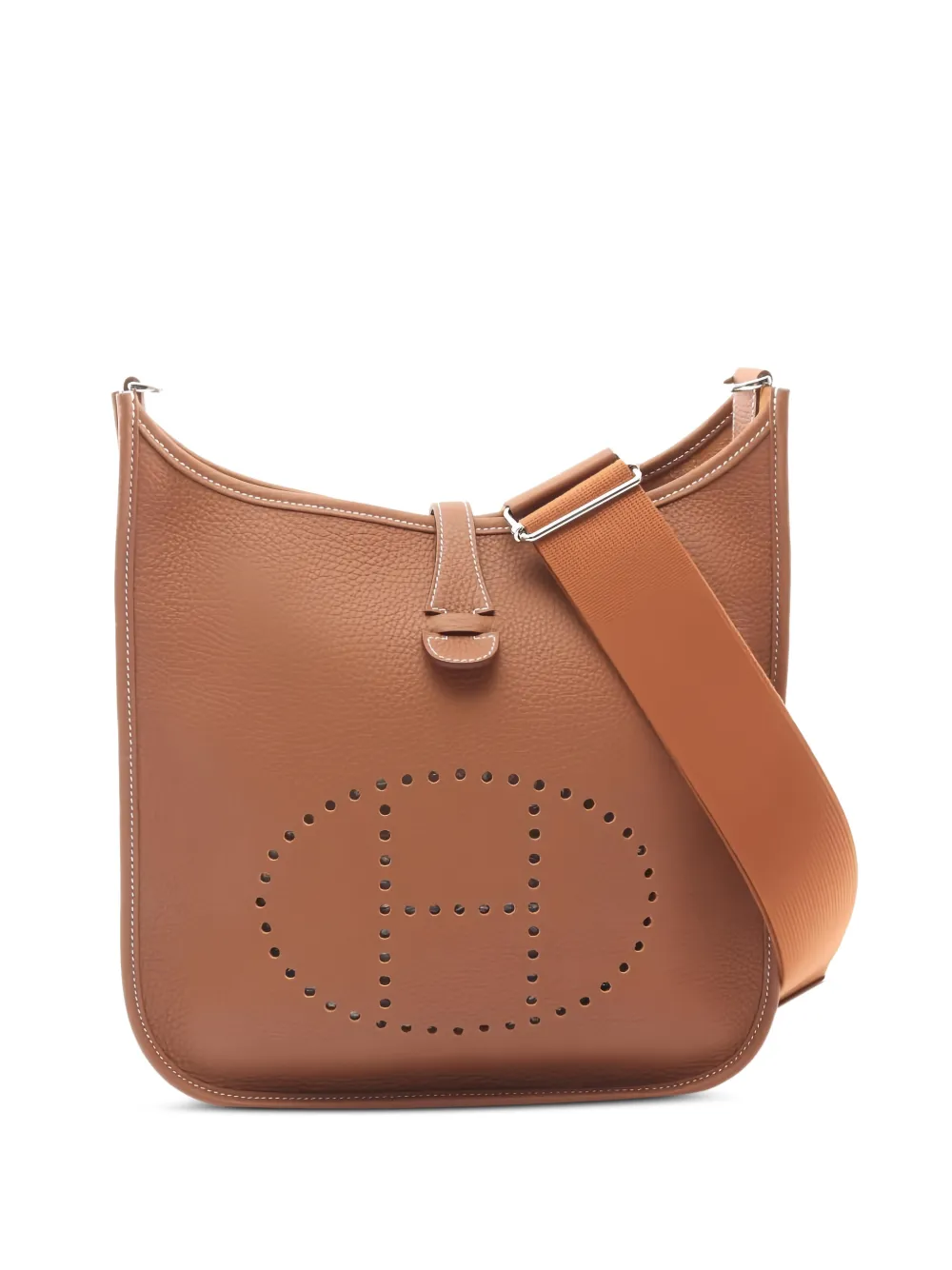 Hermès Pre-Owned PM Evelyn 3 leather shoulder bag - Marrone