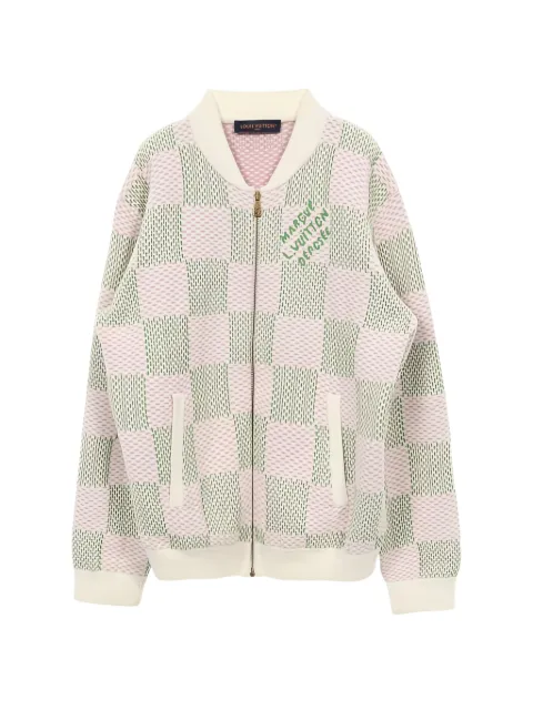Louis Vuitton Pre-Owned 2010s jacquard zip-up bomber jacket