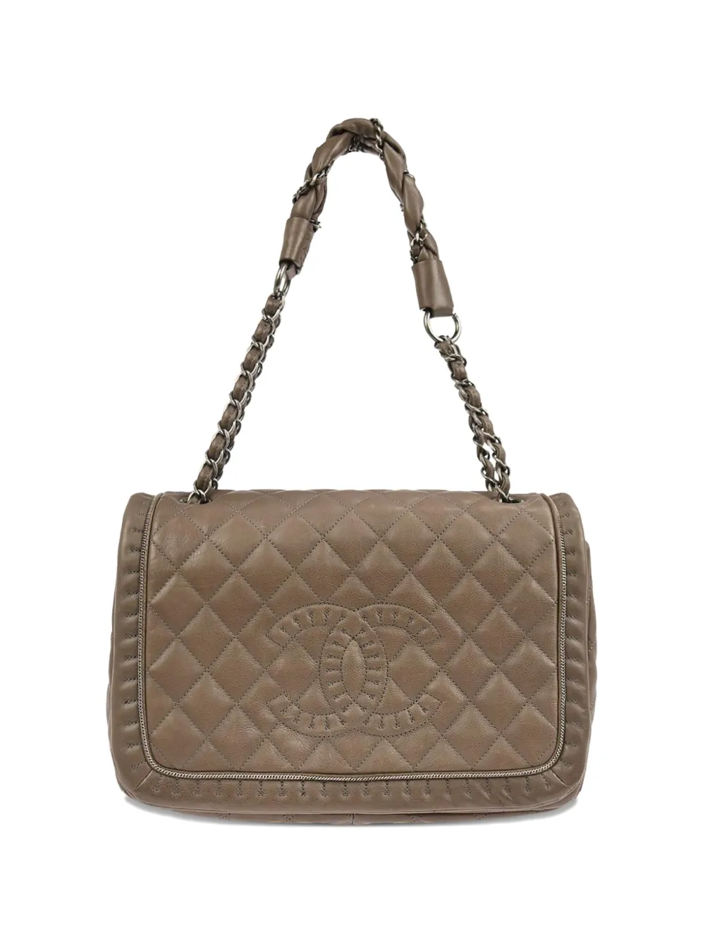 CHANEL Pre-Owned Borsa a spalla trapuntata 2011 - Toni neutri