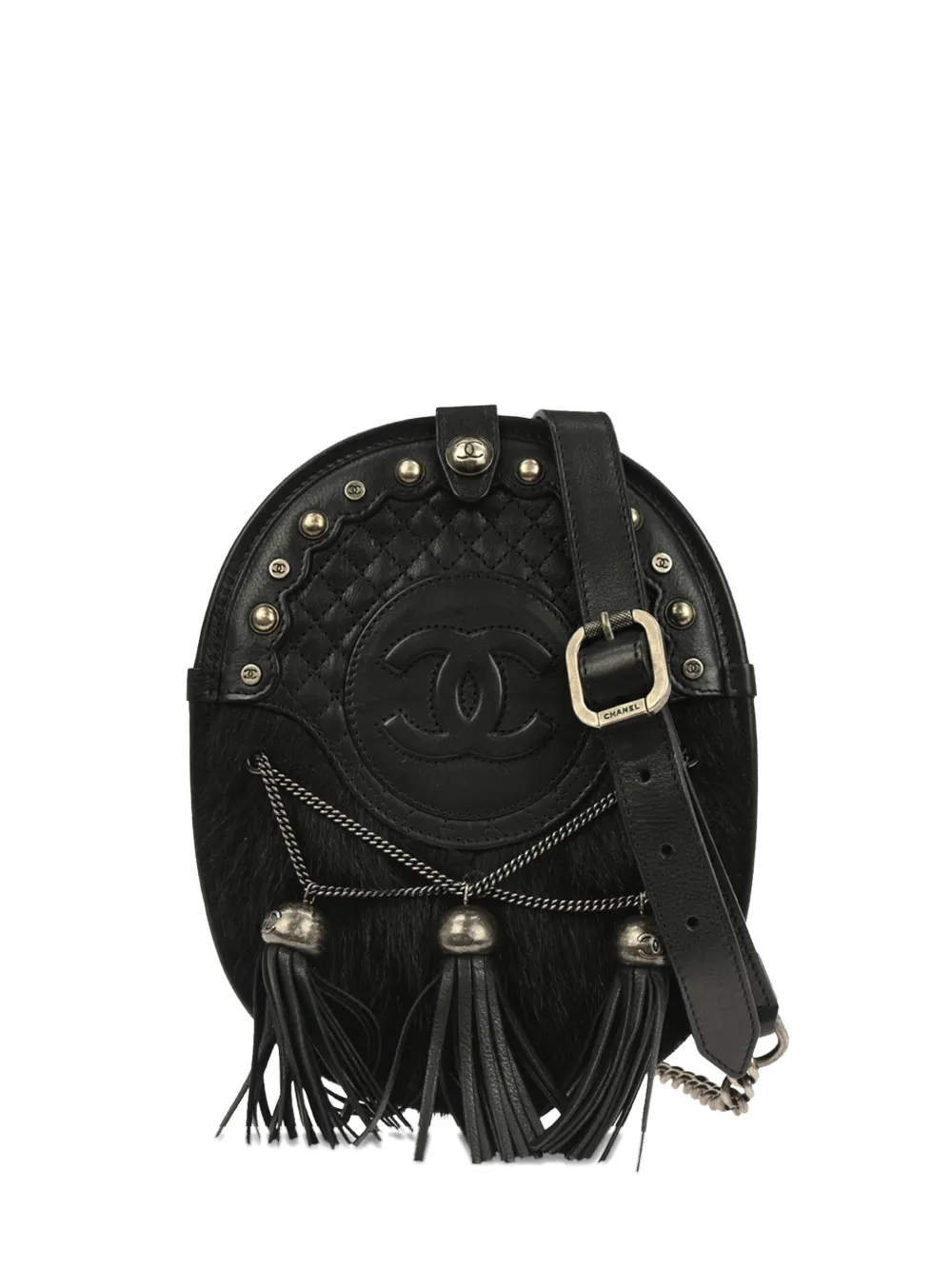 CHANEL Pre-Owned Borsa a spalla con nappa 2014 - Nero