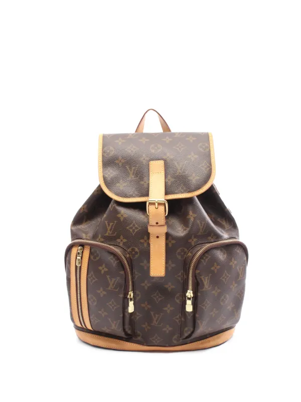 louis vuitton backpack 2014 Louis Vuitton Pre-Owned 2014 Monogram Sac a Dos Bosphore Backpack | Brown