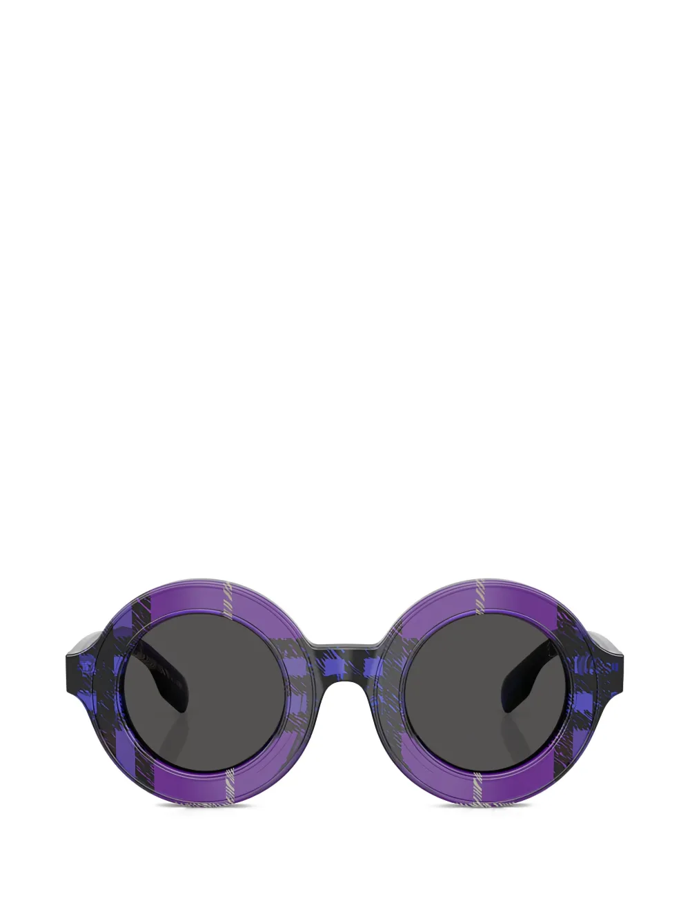 Burberry Kids check-pattern round-frame sunglasses - Viola