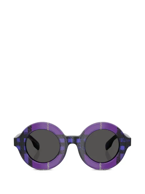 Burberry Kids check-pattern round-frame sunglasses