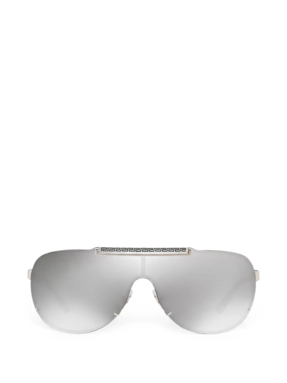 Versace Eyewear pilot-frame semi-rimless sunglasses - Argento