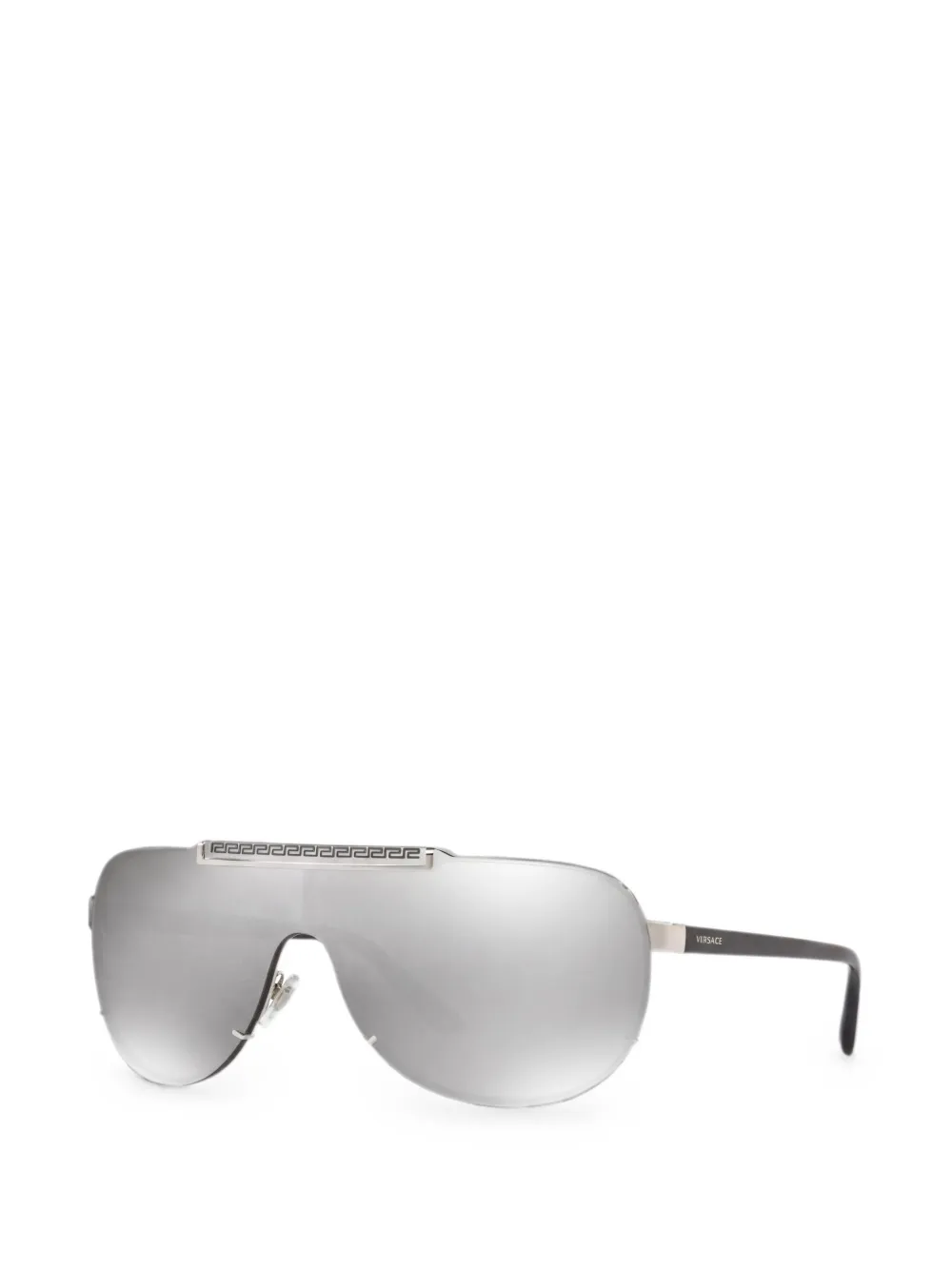 Versace Eyewear pilot-frame semi-rimless sunglasses Zilver