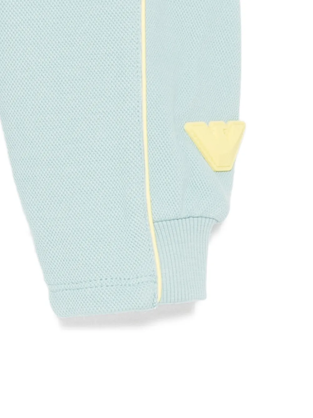 Emporio Armani Kids Trainingsbroek met logo-reliëf Blauw