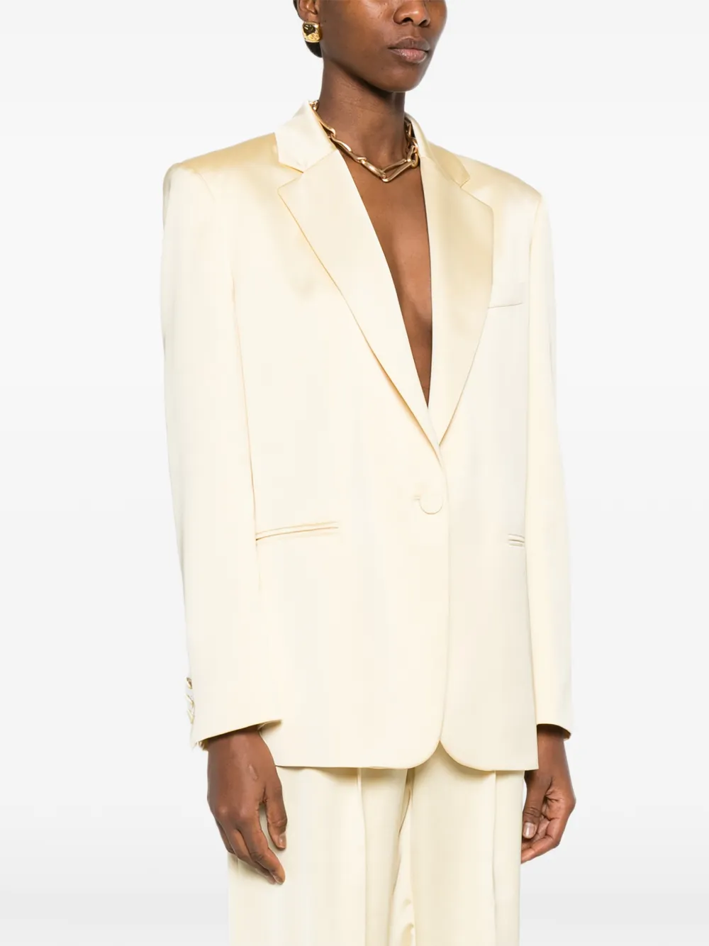  The Andamane Single-breasted Blazer - Yellow 