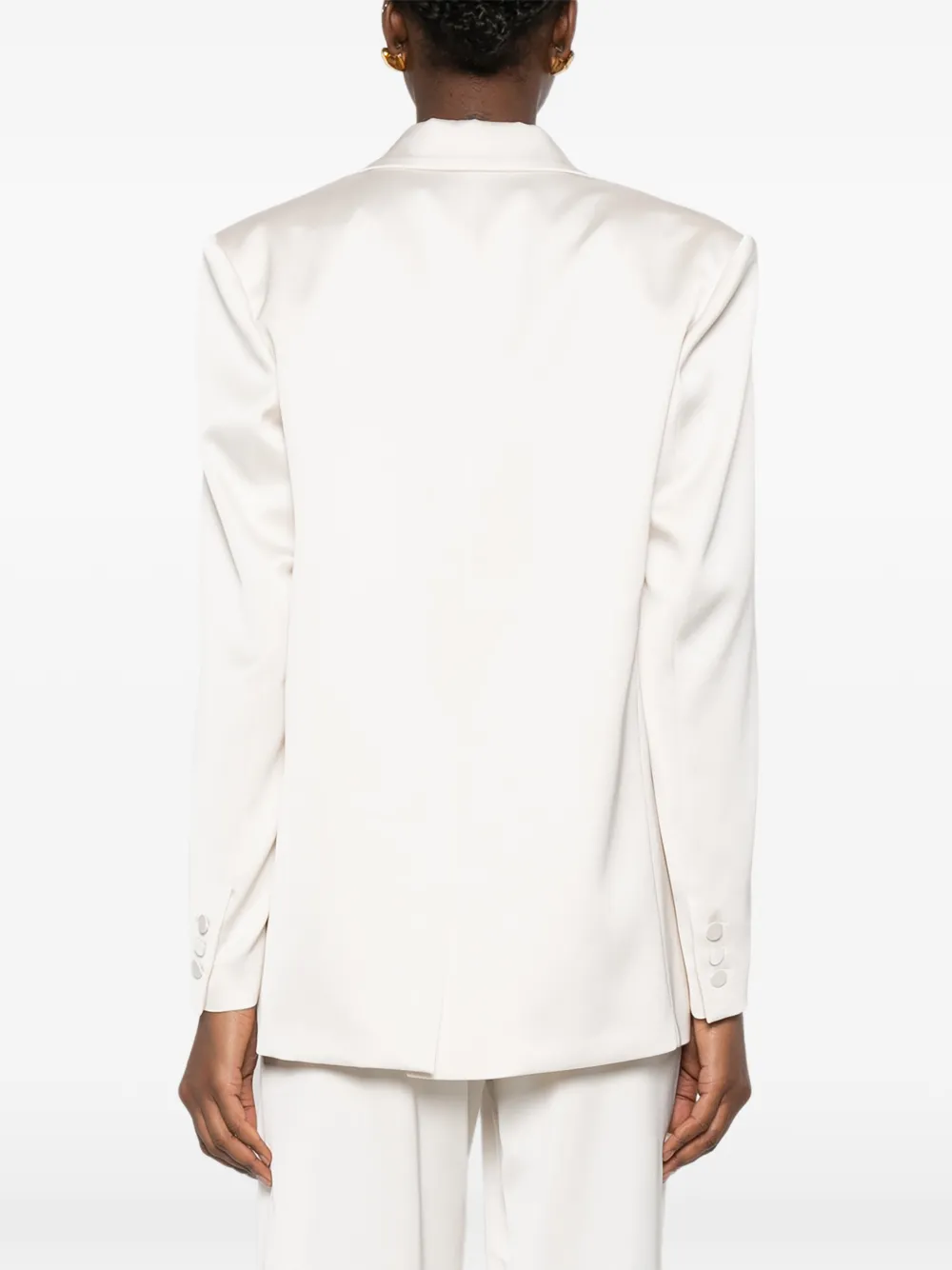 THE ANDAMANE Blazer met enkele rij knopen Wit