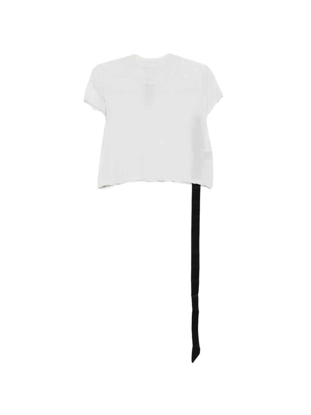 Rick Owens DRKSHDW ribbon detail T-shirt - Toni neutri