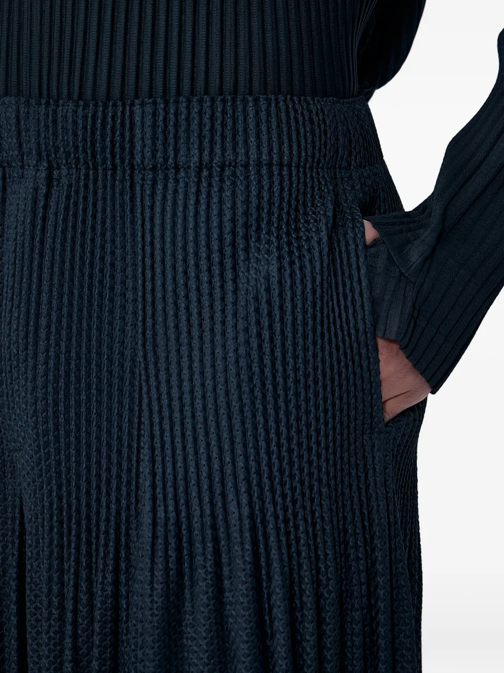 Homme Plissé Issey Miyake Plooibroek met elastische taille Zwart