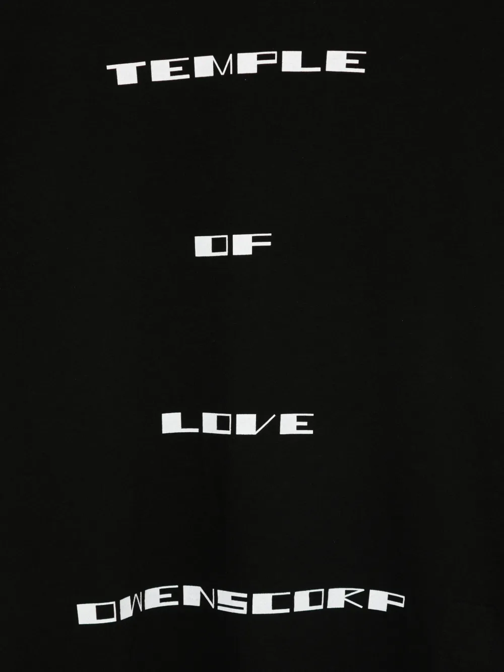 Rick Owens DRKSHDW T-shirt met print Zwart