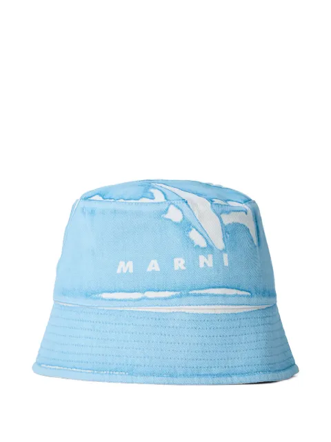 Marni logo-motif bucket hat