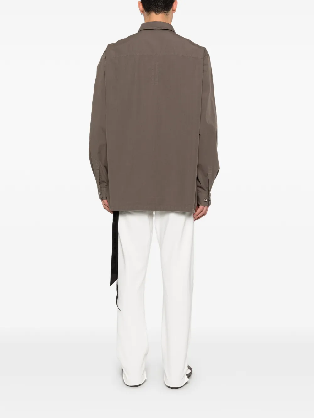 Rick Owens DRKSHDW Overhemd met klepzak Bruin