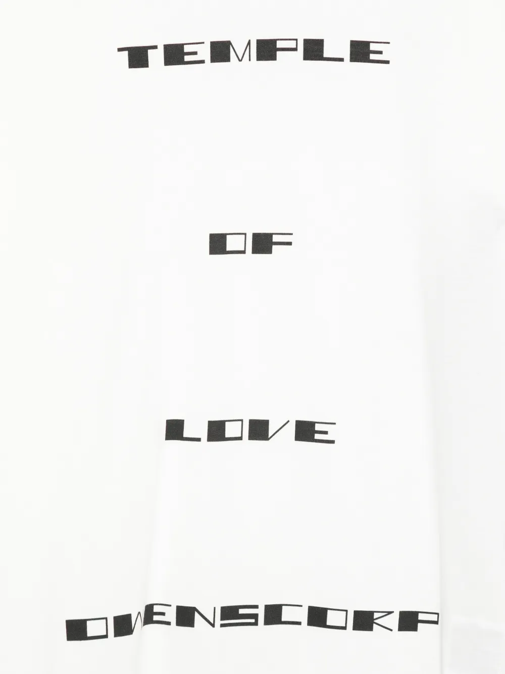 Rick Owens DRKSHDW T-shirt met grafische print Wit