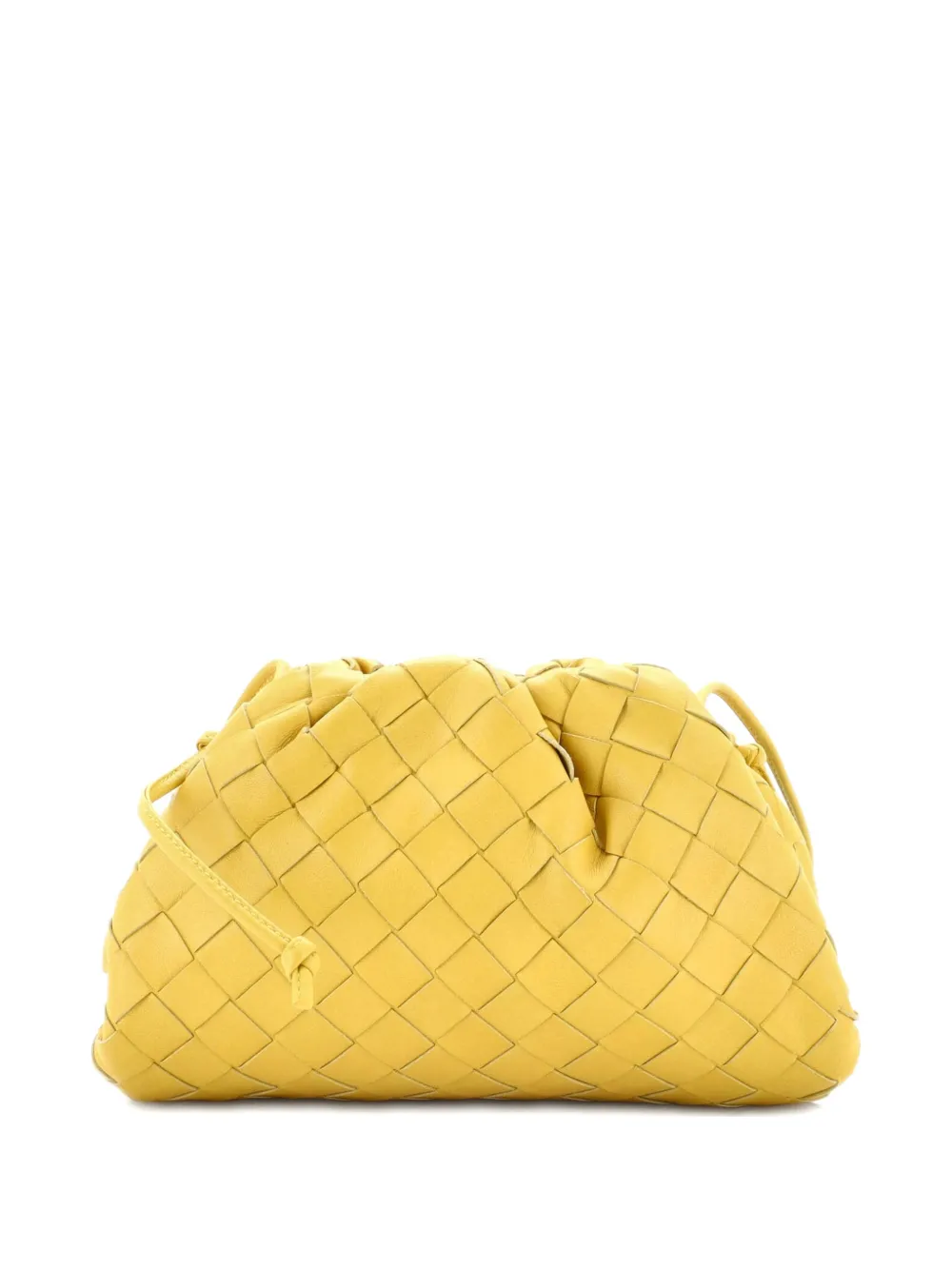 Bottega Veneta Pre-Owned The Pouch Intrecciato Nappa Mini crossbody bag - Giallo